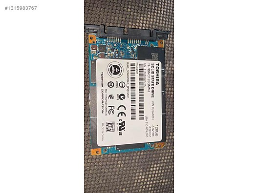 TOSHİBA 128 GB 1.8 inç MİCRO SATA III SSD HARDDİSK sahibinden