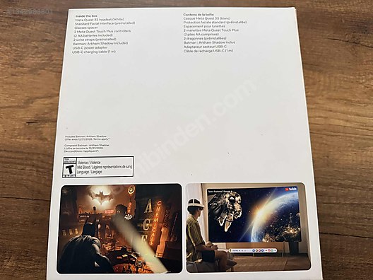 メタクリル 3set Meta Quest 3S 256 GB Tertemiz 2026 Ocak ayında alındı on