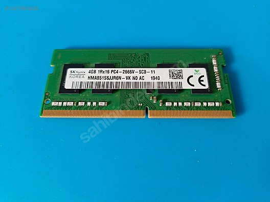 SK Hynix 4GB DDR4 2666MHz Laptop RAM sahibinden.comda - 1327983826