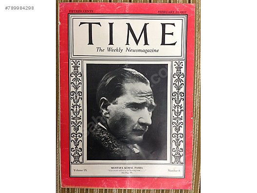 ataturk 1927 time dergisi kapak