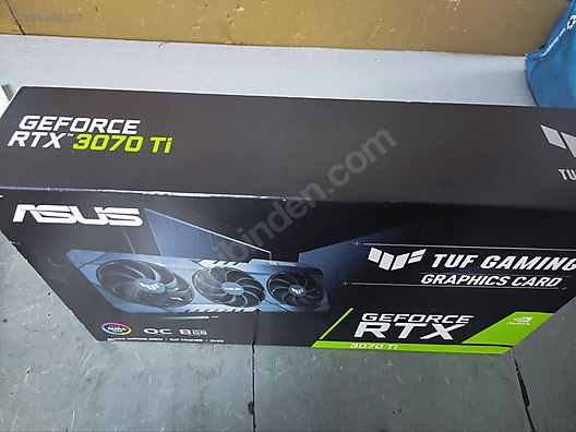 ASUS TUF RTX 3070 Ti OC KUTULU TEMİZ sahibinden.comda - 1325984307
