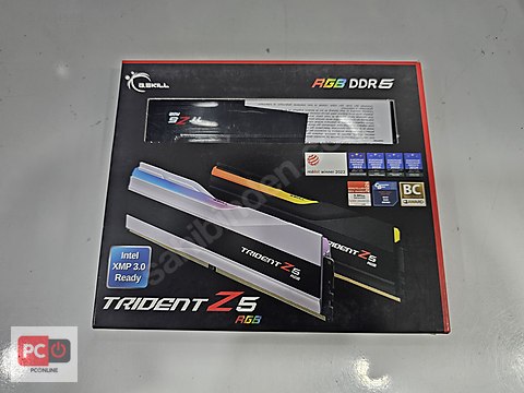 GSKILL 96GB (2X48GB) Trident Z5 RGB Siyah DDR5 6800Mhz CL34 XMP
