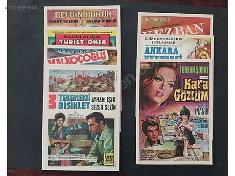 Türk filmi afişleri. Afiş, Poster & Kart Kitap, Dergi & Film Filmları