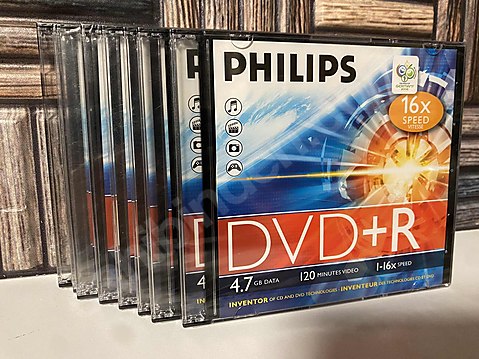 Philips DVD+R 4.7 GB 16x Boş Kutulu Dvd 8 adet