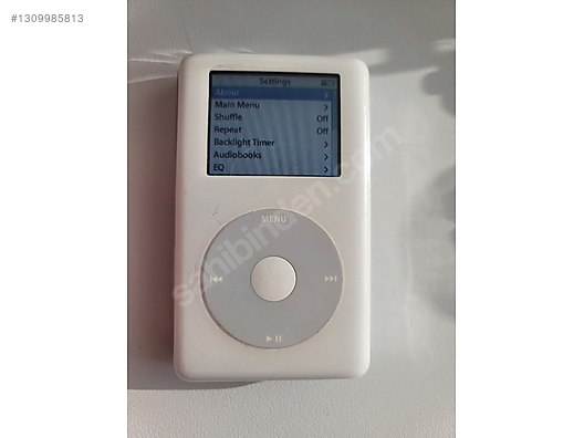 Beyaz Apple iPod 4.nesil a1099 - Apple iPod Classic MP3 Çalarlar