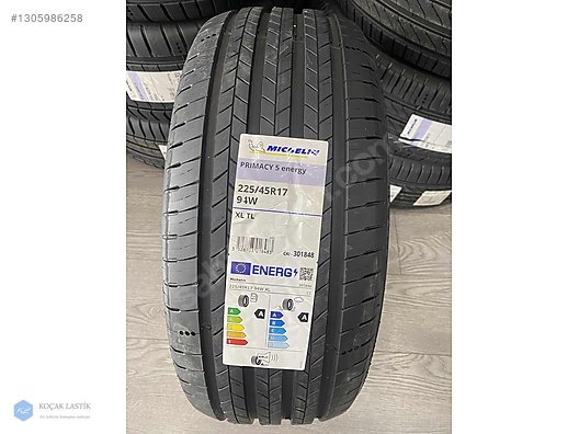 MİCHELİN 225/45R17 PRİMACY 5 ENERGY YAZ LASTİĞİ A-A ETİKET on