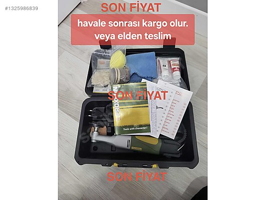 プロキオン　2箱 Proxxon Polisaj makinesi AÇIKLAMAYI OKU - İkinci El Elektrikli