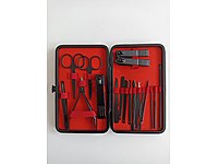 18 PARÇA MANİKÜR PEDİKÜR SETİ ÇANTALI