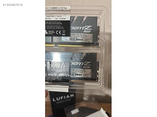 2x32 64 gb Ddr 4 4400mhz cl 19 sahibinden.comda - 1300987618