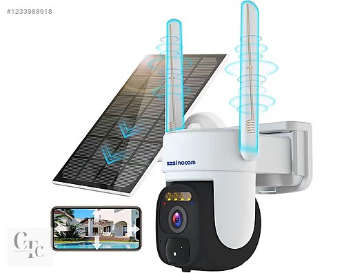SZSINOCAM 2K PTZ Güneş Enerjili Kablosuz Dış Mekan at sahibinden