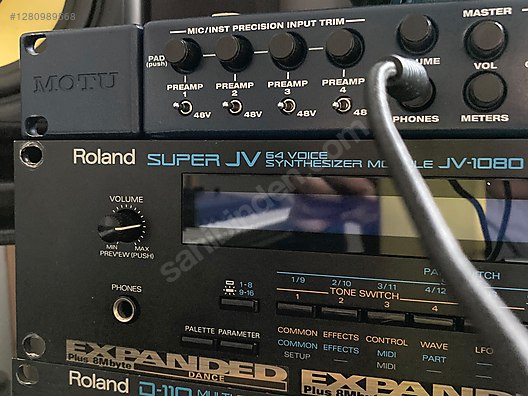 Roland JV-1080 シンセサイザーモジュール Roland JV-1080 (1995) Rack Synth Modülü - Synthesizer ve Tuşlu
