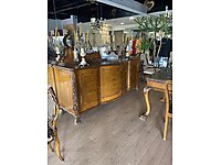 Antika konsol gümüşlük makyaj masası tuvalet aynası ceviz