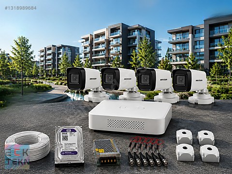 Hello　4点セット 4LÜ HIKVISION FULL HD KAMERA SETİ | HIZLI KURULUM HİZMETİ