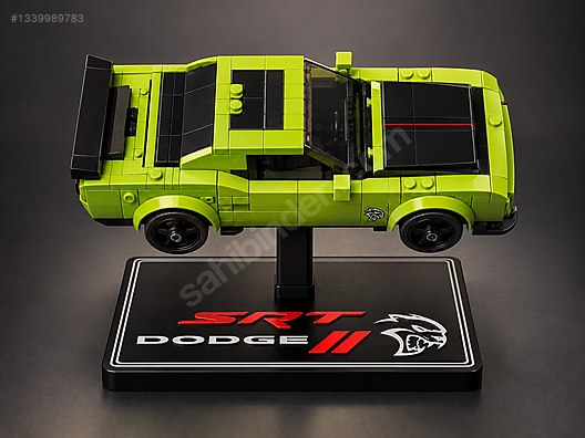 ミニカー 玩具 100台 (中古品) LEGO Speed Champions Dodge Challenger (77237) Sergileme Standı