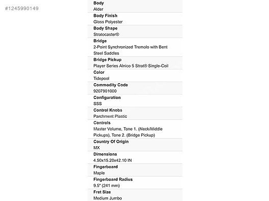 İkinci El ve Sıfır Alışveriş / Müzik / Müzik Aletleri / Telli Çalgılar / Gitar / Elektro