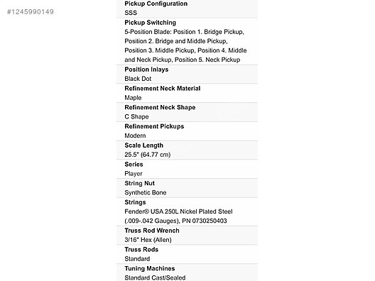 İkinci El ve Sıfır Alışveriş / Müzik / Müzik Aletleri / Telli Çalgılar / Gitar / Elektro