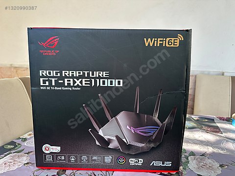 Asus Rog Rapture GT-AXE11000 11000 Mbps Router sahibinden.comda