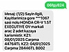 Vasıta / Arazi, SUV & Pickup / Honda / CR-V / 1.5 VTEC / Executive