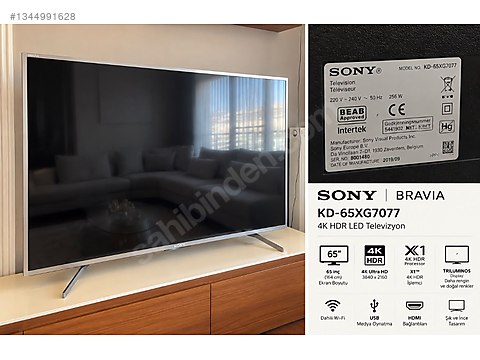 Sony Bravia KD-65XG7077, 65 inç 4K HDR - İkinci El Sony LED & LCD
