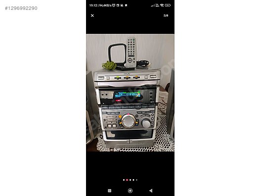 Sony RXD 8 Müzük seti. - İkinci El Sony Müzik Seti & Teyp