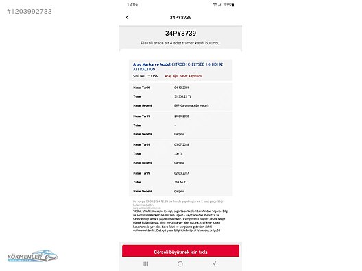 Vasıta / Otomobil / Citroen / C-Elysée / 1.6 HDi  / Attraction