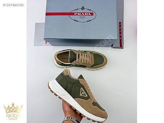 Prada İthal Yeşil Spor Ayakkabı Prax 01 Re-Nylon Yeni Sezon