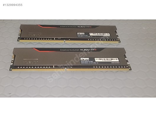 メモリー re KLEVV FIT 4 2400MHz 8 GB (2x4 GB) Ram Bellek Kiti DDR4 sahibinden