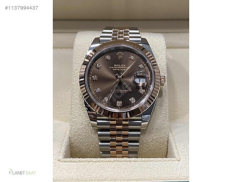 Rolex ROLEX DATEJUST CHOCOLATE DIAMOND DIAL 41mm at