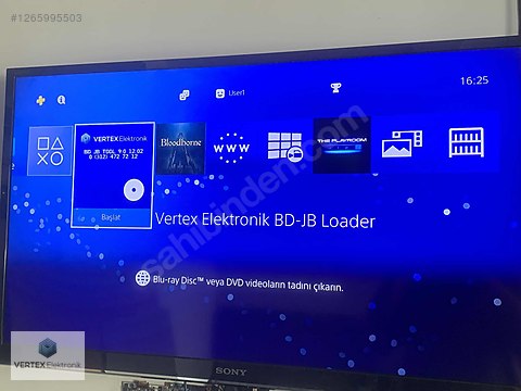 Playstation 4 PS4 9.0-12.52 BDJB GoldHEN CFW Kırma BD-JB on