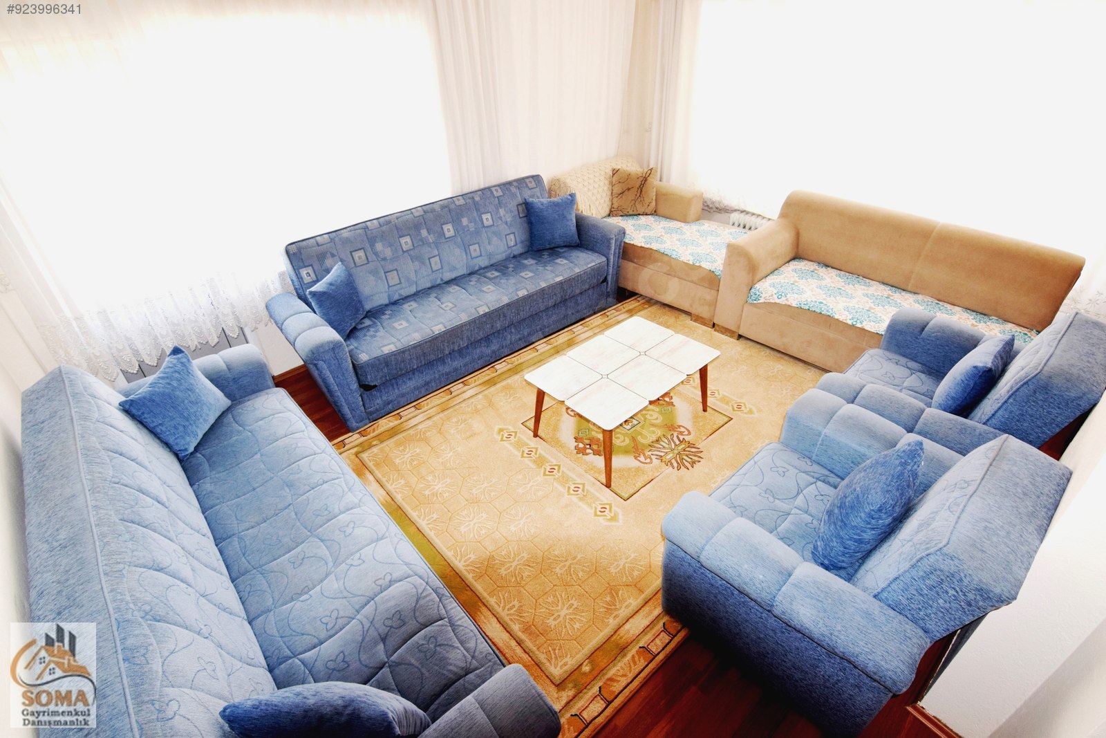 BERKAY DEMİRELDEN MERKEZ TERASLI 4+1 FULL EŞYALI KLİMALI KİRALIK