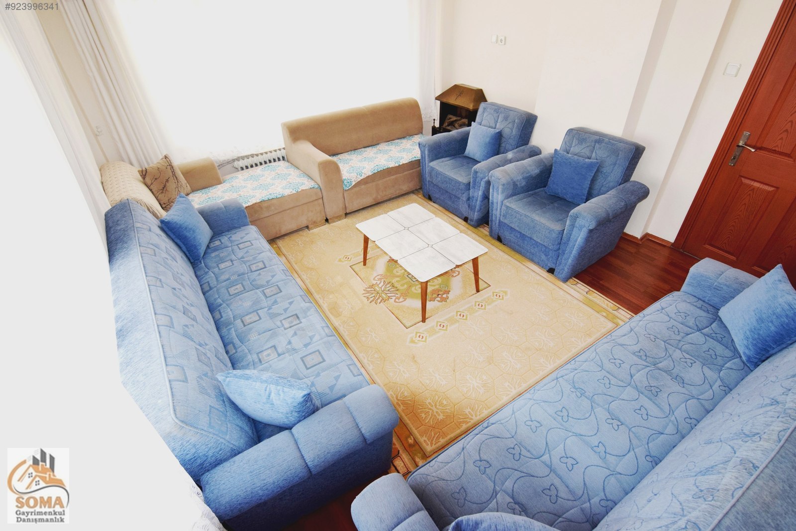 BERKAY DEMİRELDEN MERKEZ TERASLI 4+1 FULL EŞYALI KLİMALI KİRALIK