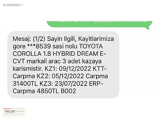 Vasıta / Otomobil / Toyota / Corolla / 1.8 Hybrid / Dream 