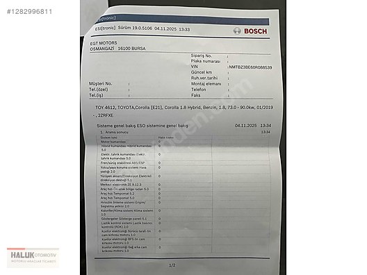 Vasıta / Otomobil / Toyota / Corolla / 1.8 Hybrid / Dream 
