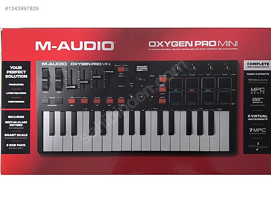 M-Audio Oxygen Pro Mini 32 Tuş - 1 Aylık, Tertemiz - Sıfır M-Audio