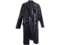 Matrix model uzun deri pardesü