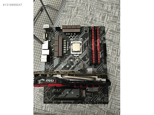 MSI Z270 TOMAHAWK i7 7700k işlemci 1050ti ekran kartı 8+8 ram
