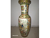 çini vazo 80 cm porselen