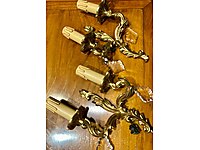 Antika Bronz Duvar Lambası