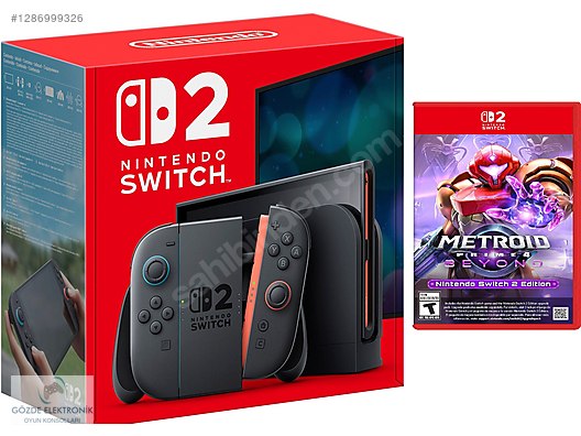 Nintendo Switch 2 SIFIR +Metroid Prime 4 Beyond GÖZDE ELEKTRONİK