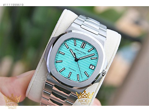 Patek Philippe Nautilus with a turquoise 'Tiffany & Co' dial 