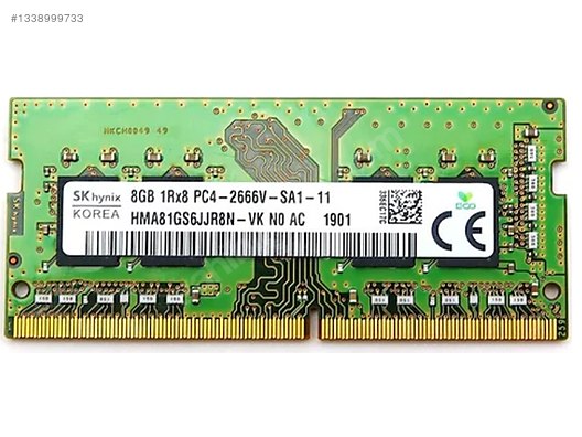 SK Hynix 16GB (2x8GB) DDR4 2666MHz Laptop RAM (HMA81GS6JJR8N-VK